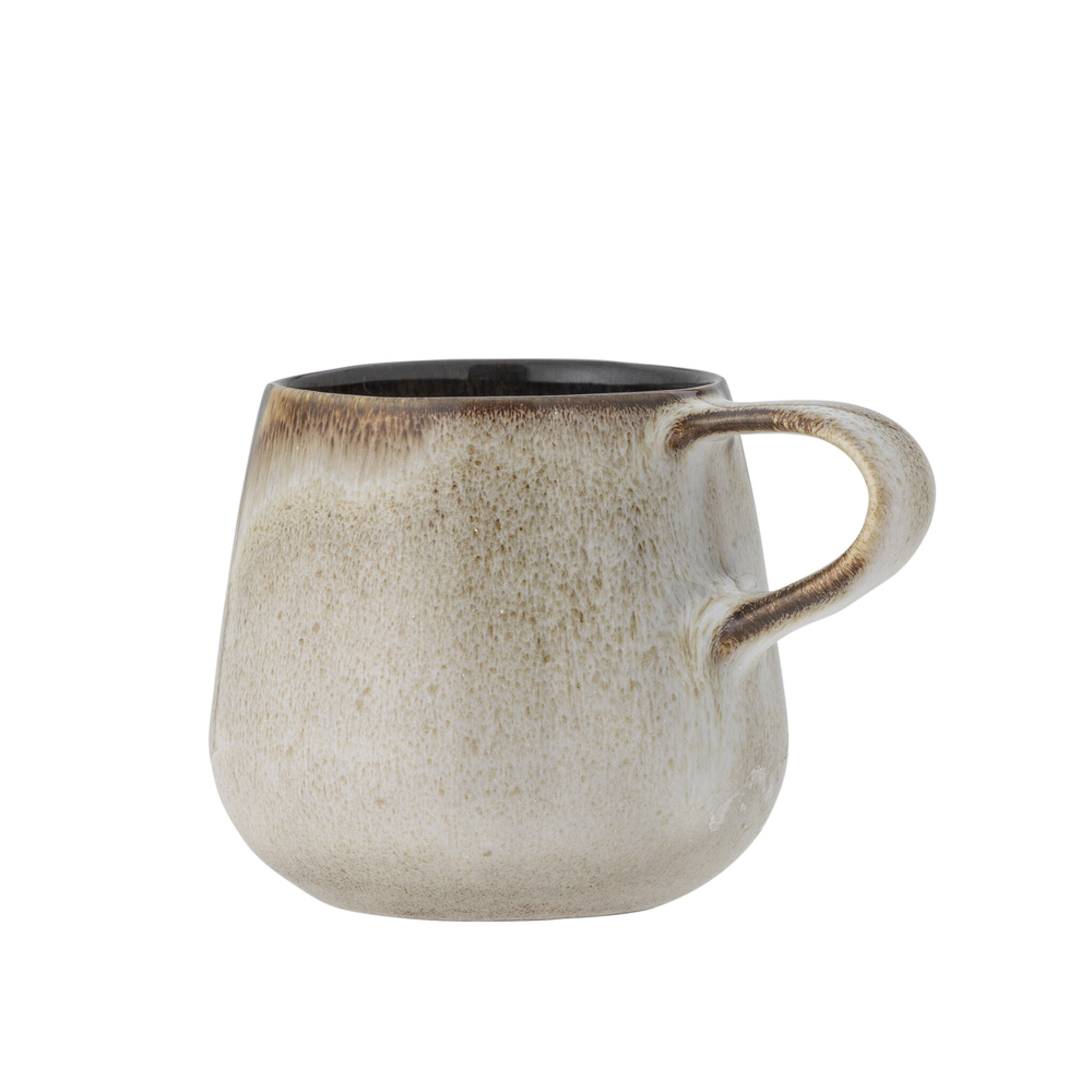 Jules Tasse aus Steingut, grau 