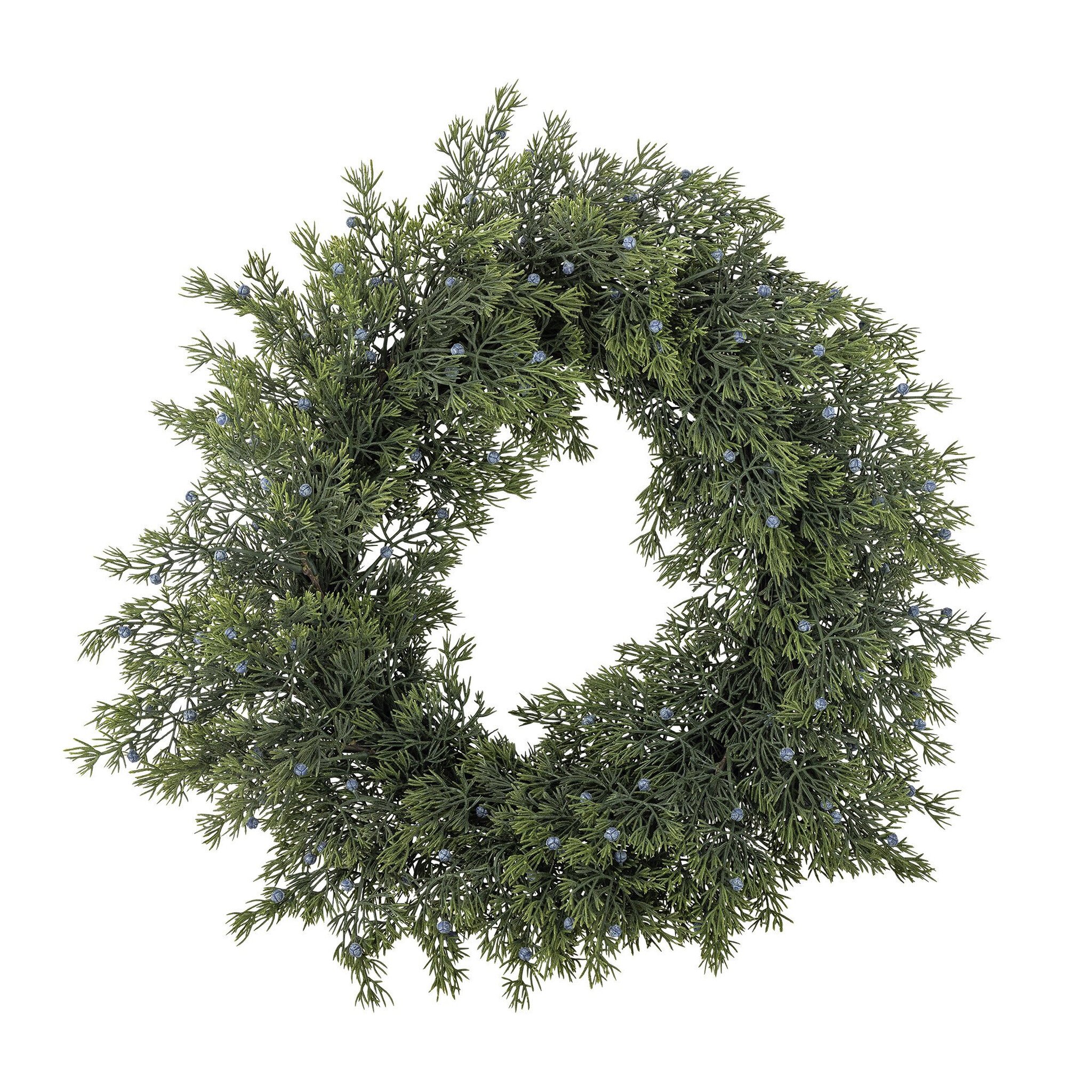 Juniper künstlicher Kranz Grün Ø 55 cm
