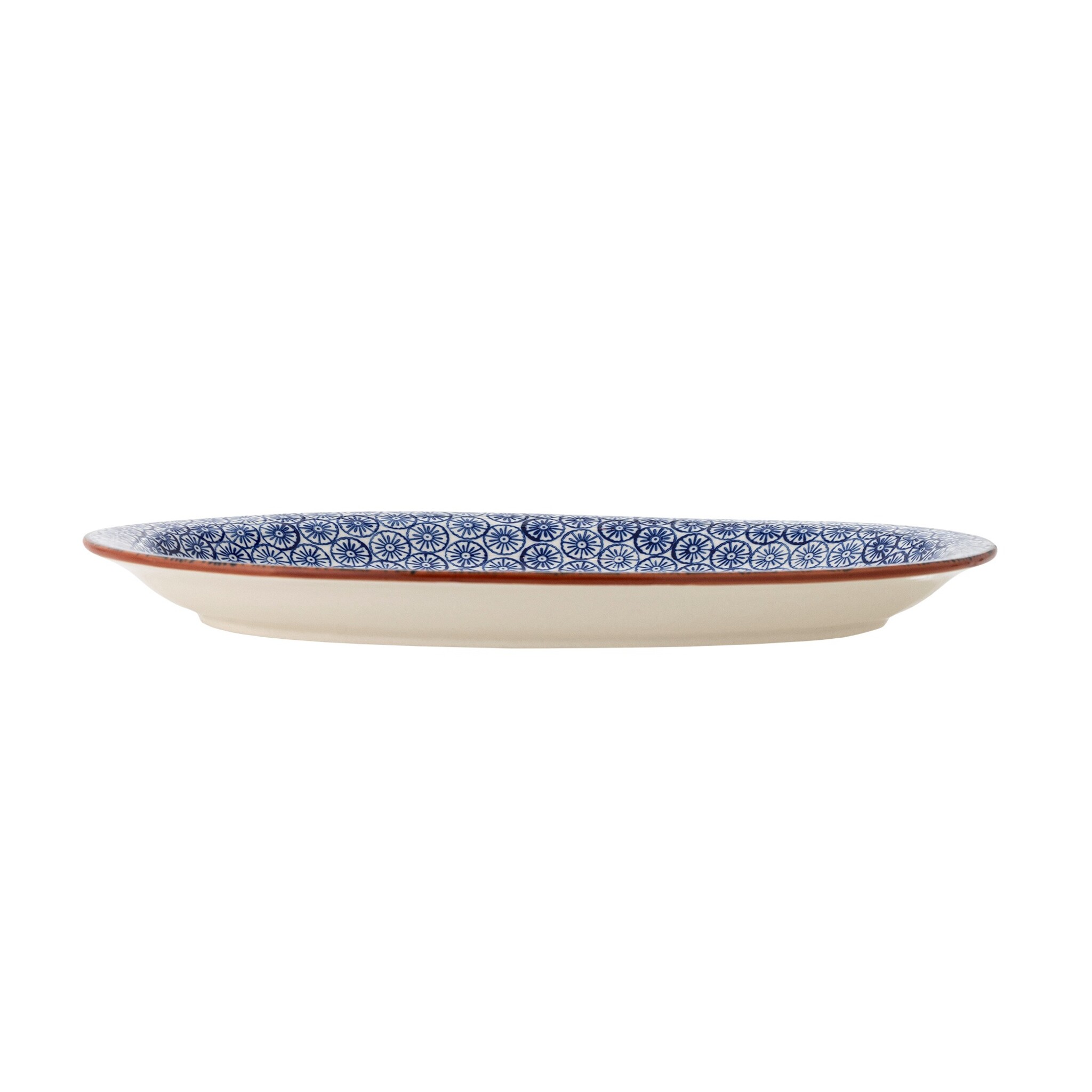 Bloomingville Karine Servierplatte Steingut, Blau, blau 