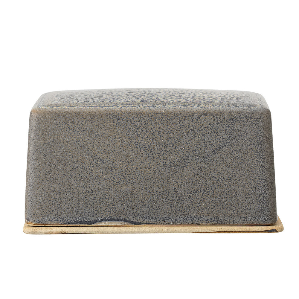 Kendra Butterdose, Steingut, grau 