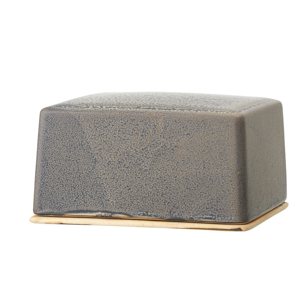 Kendra Butterdose, Steingut, grau 