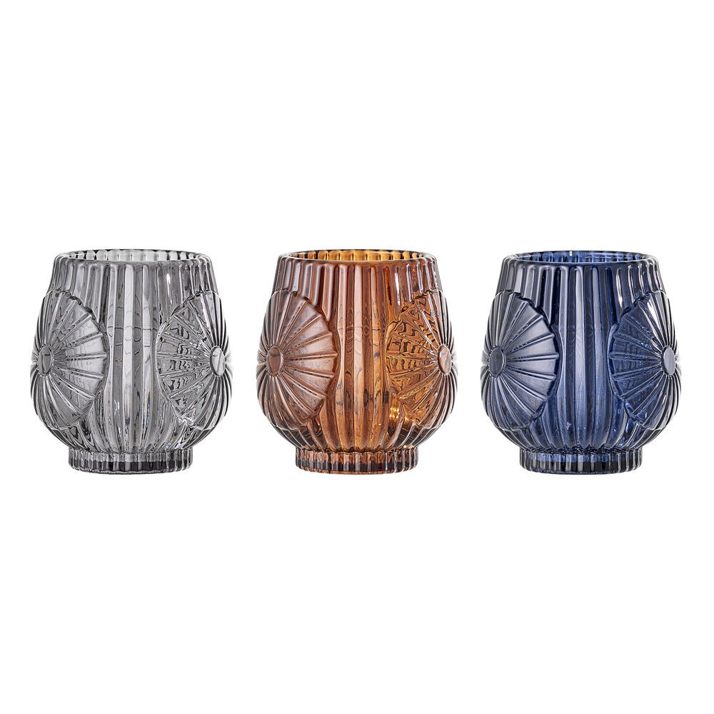 Kerzenglas 3er Set Hinda, diverse 