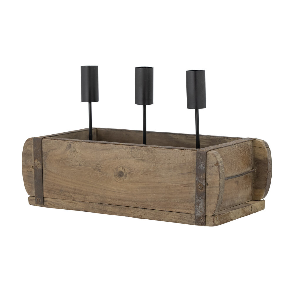 Kerzenhalter Ziegelform Mango, natur 