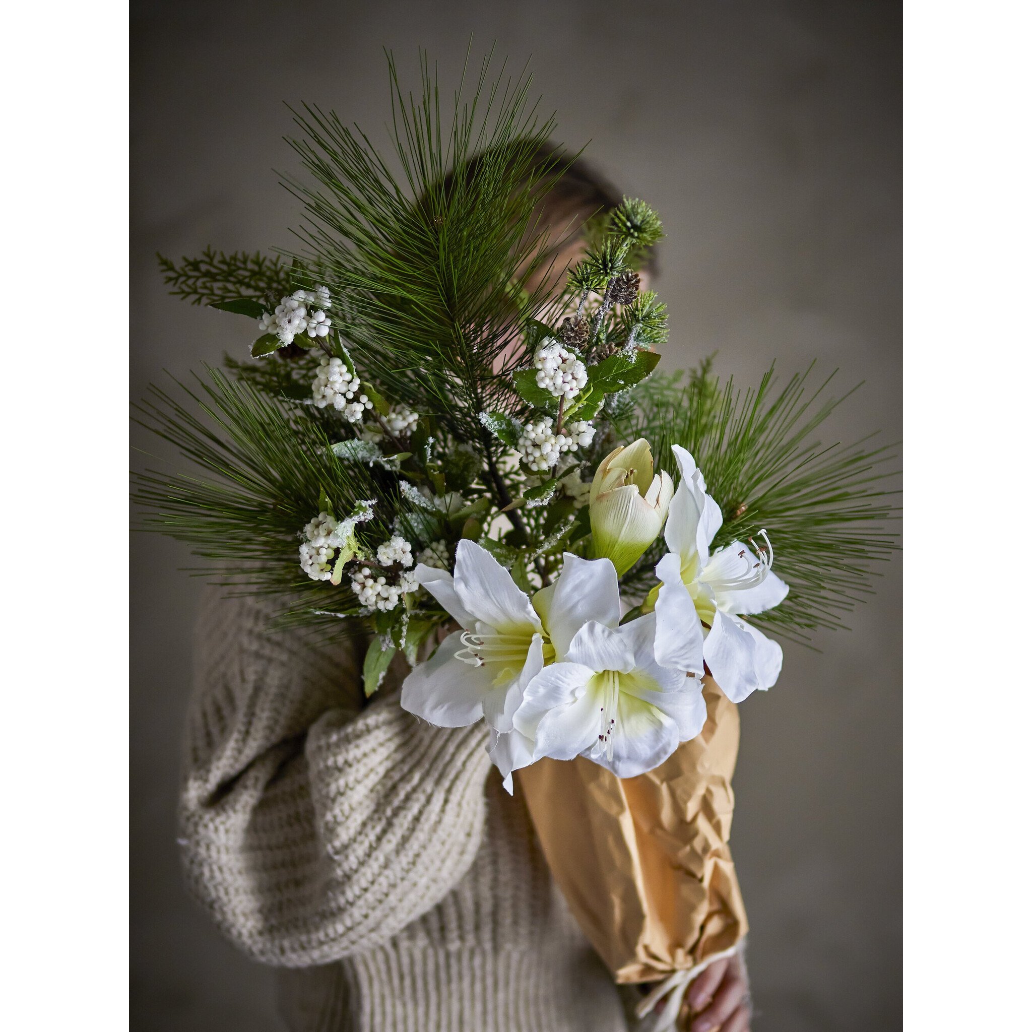 Kristin Blumenstrauß Weiß Künstliche Blumen