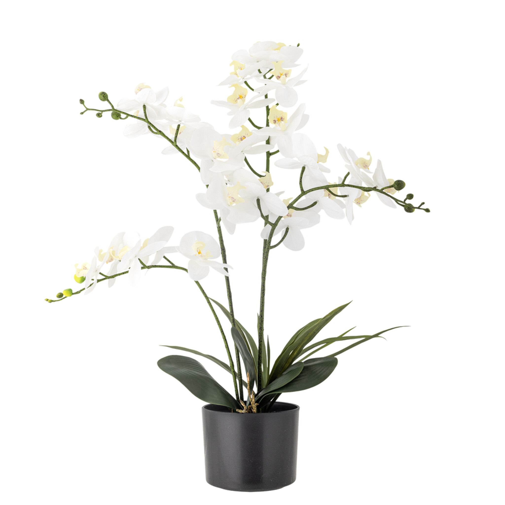 Künstliche Orchidee, Kunstblume, weiss 