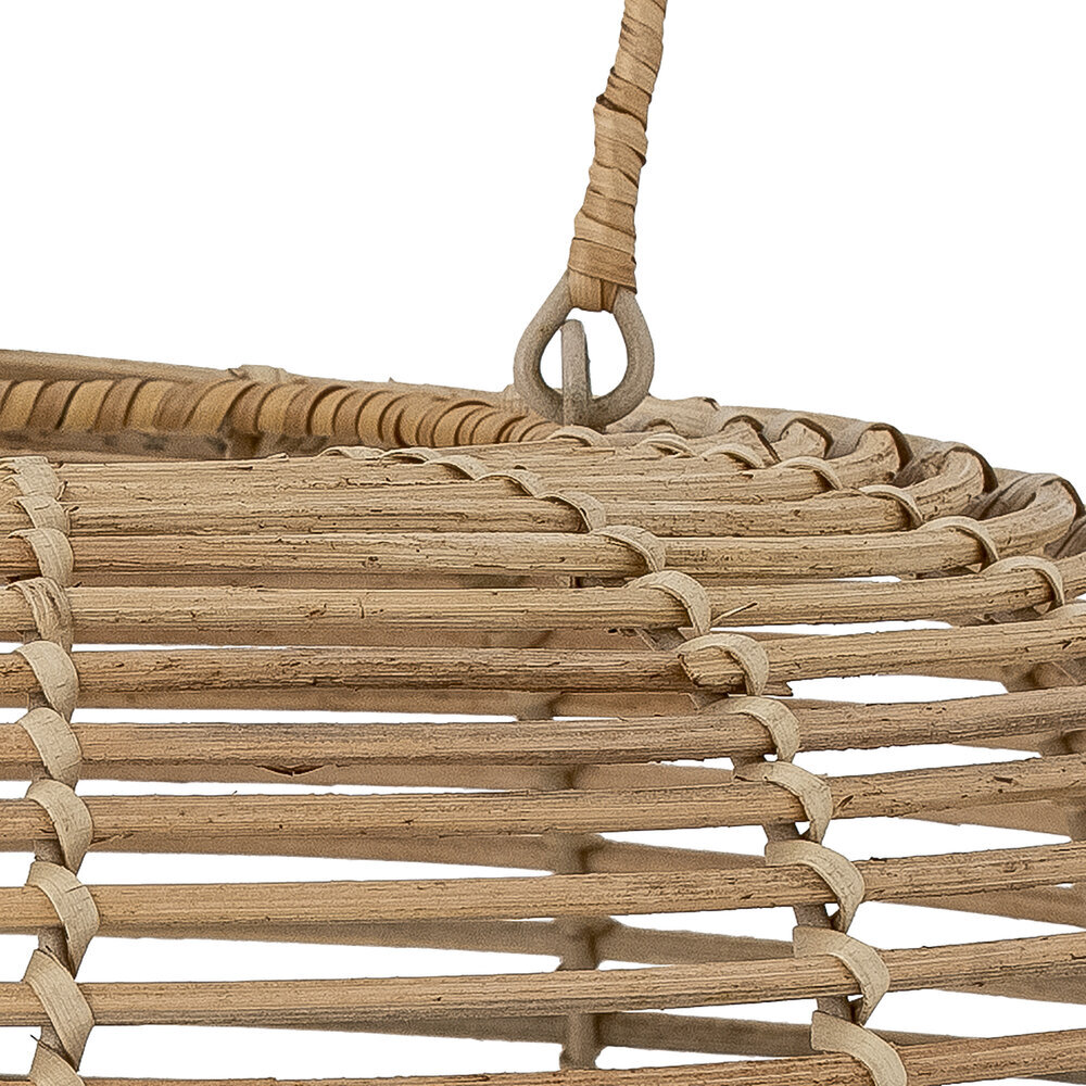 Laterne Nei mit Glas, Rattan, natur 
