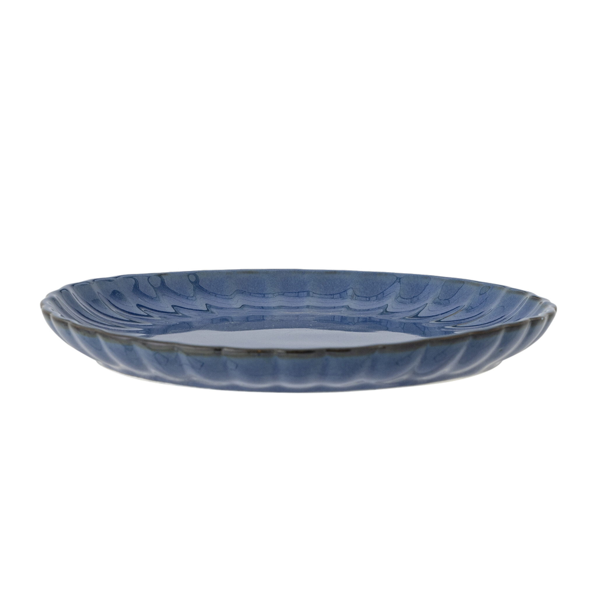 Latina Dessert-Teller, Steingut, blau 