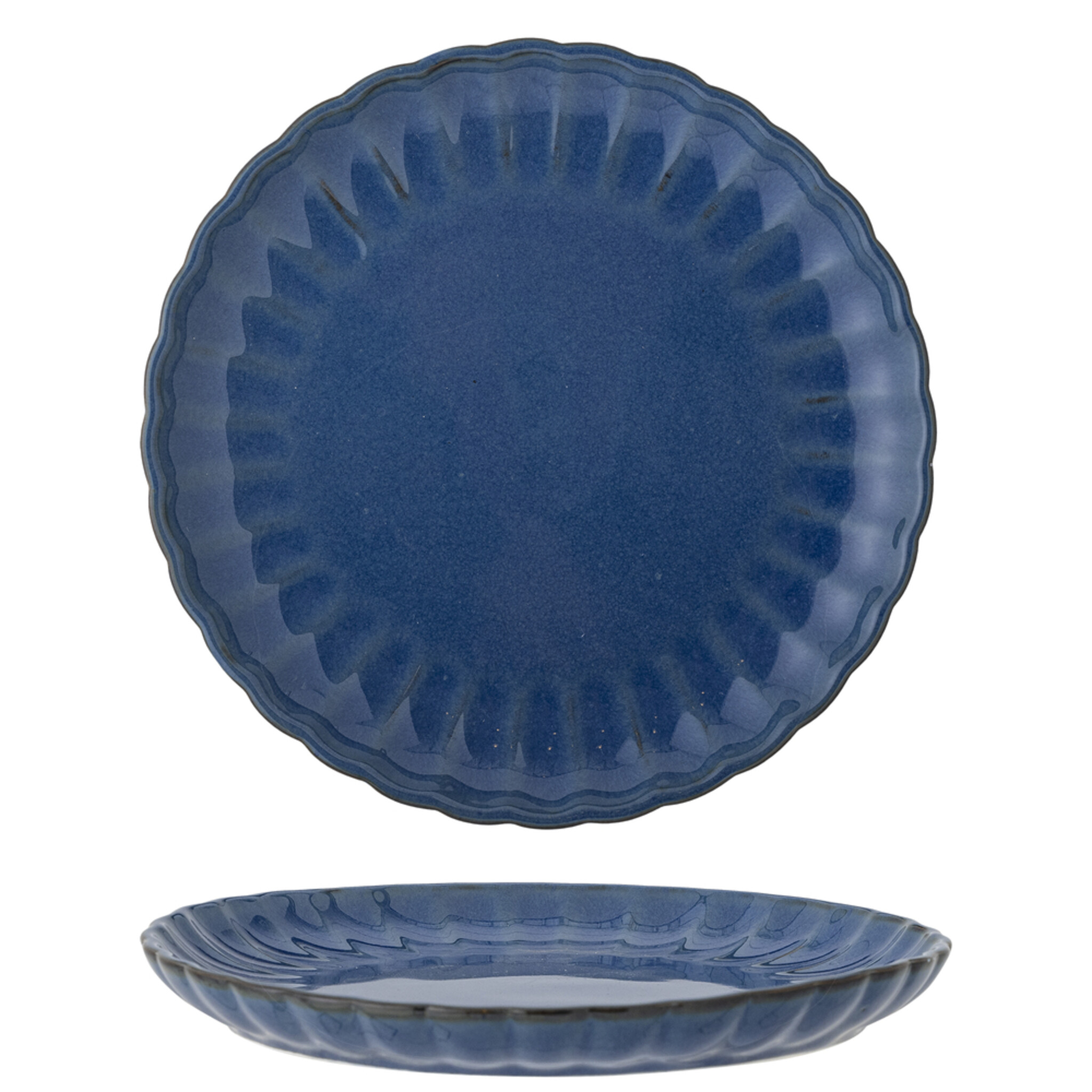 Latina Speiseteller, Steingut, blau 