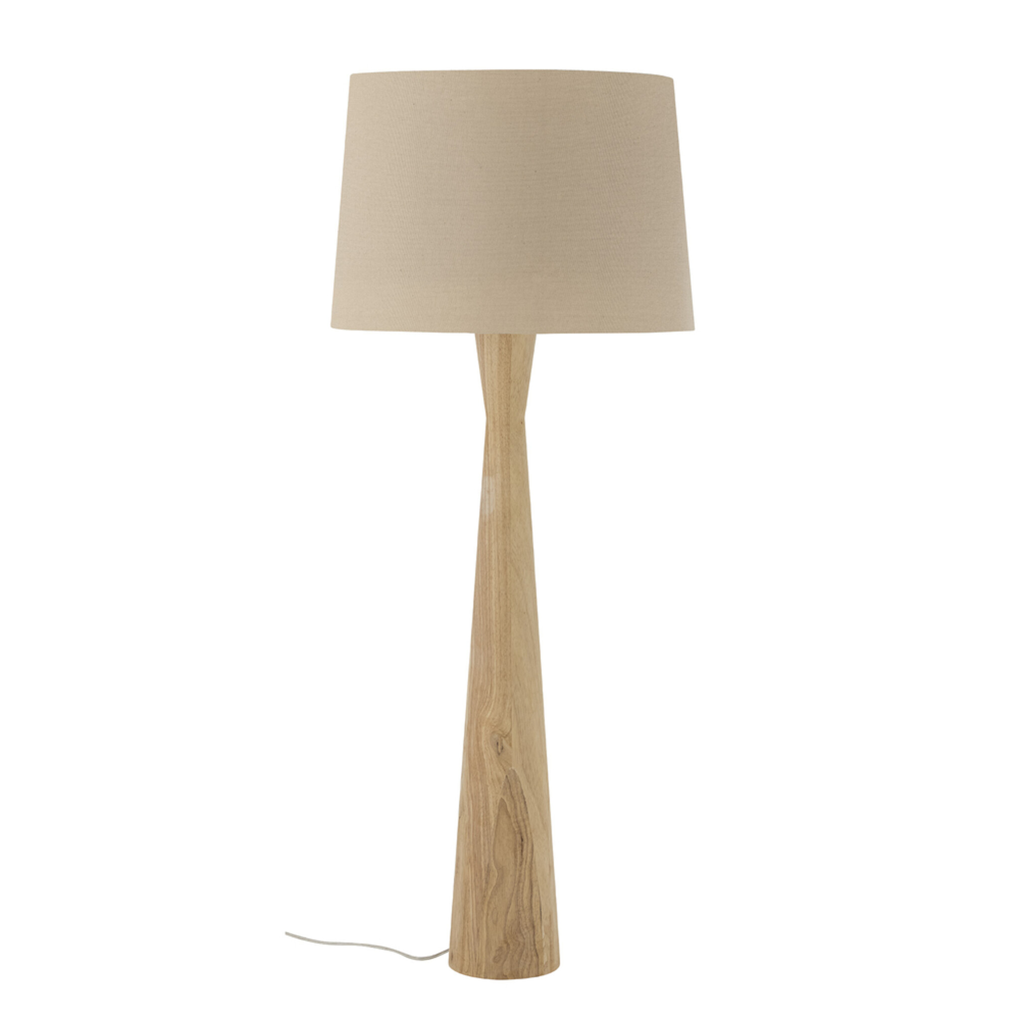 Leonor Stehlampe, Gummibaumholz, natur 