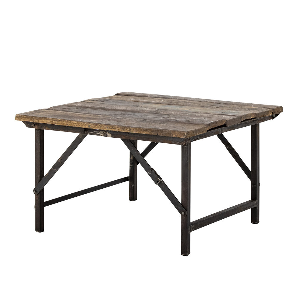 Loft Couchtisch, Recyceltes Holz, braun 