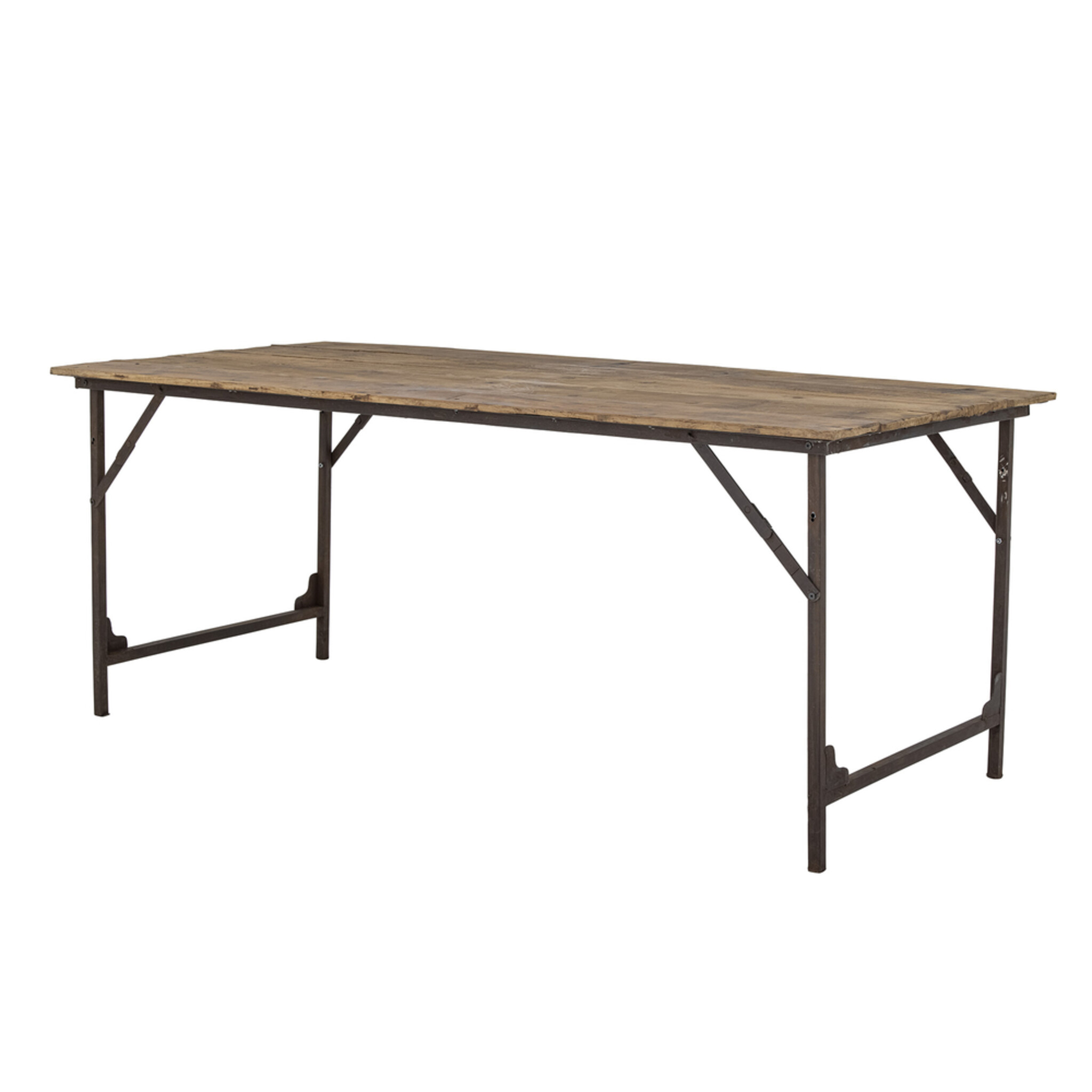 Loft Esstisch, Recyceltes Holz, braun 