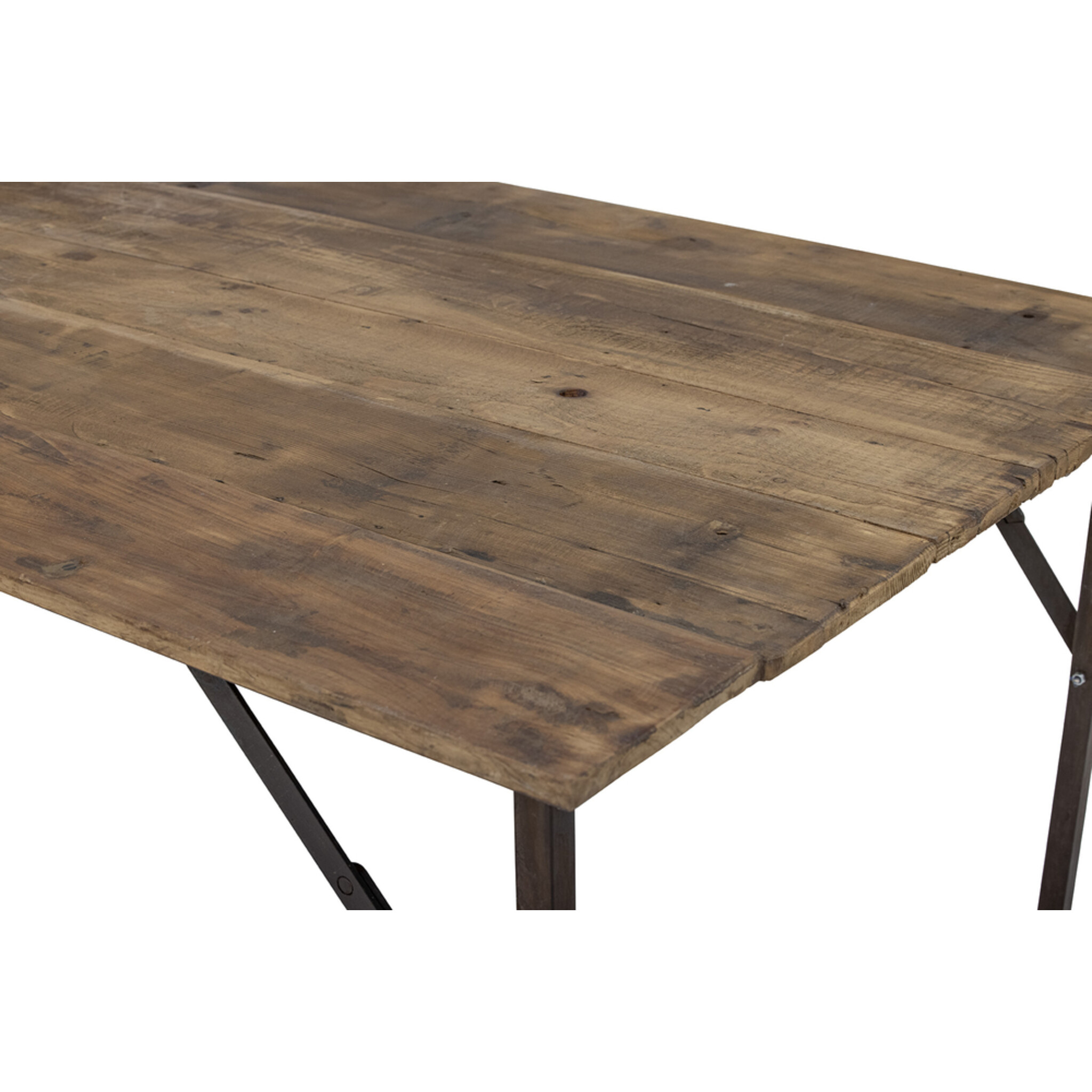 Loft Esstisch, Recyceltes Holz, braun 