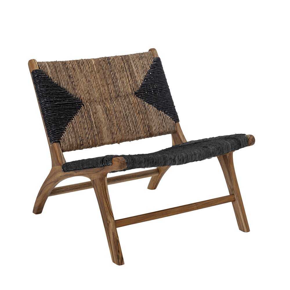 Lounge Sessel Grant, schwarz, braun 