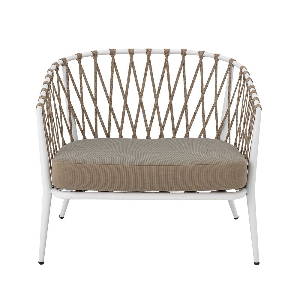 Lounge Stuhl Cia aus Metall, weiss 