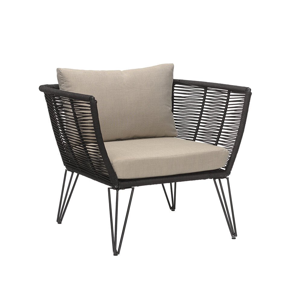 Lounge Stuhl Mundo, schwarz 