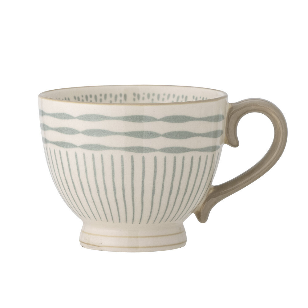 Maple Becher, Steingut, blau 