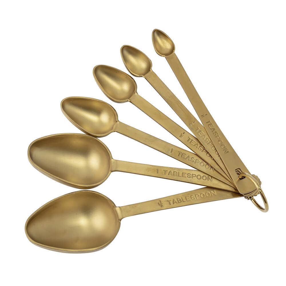 Messlöffel Ernhardt 6er Set aus Edelstahl, gold 
