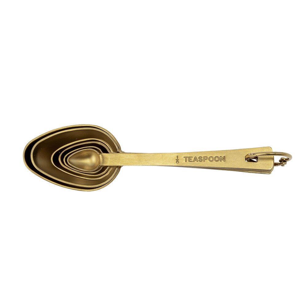 Messlöffel Ernhardt 6er Set aus Edelstahl, gold 