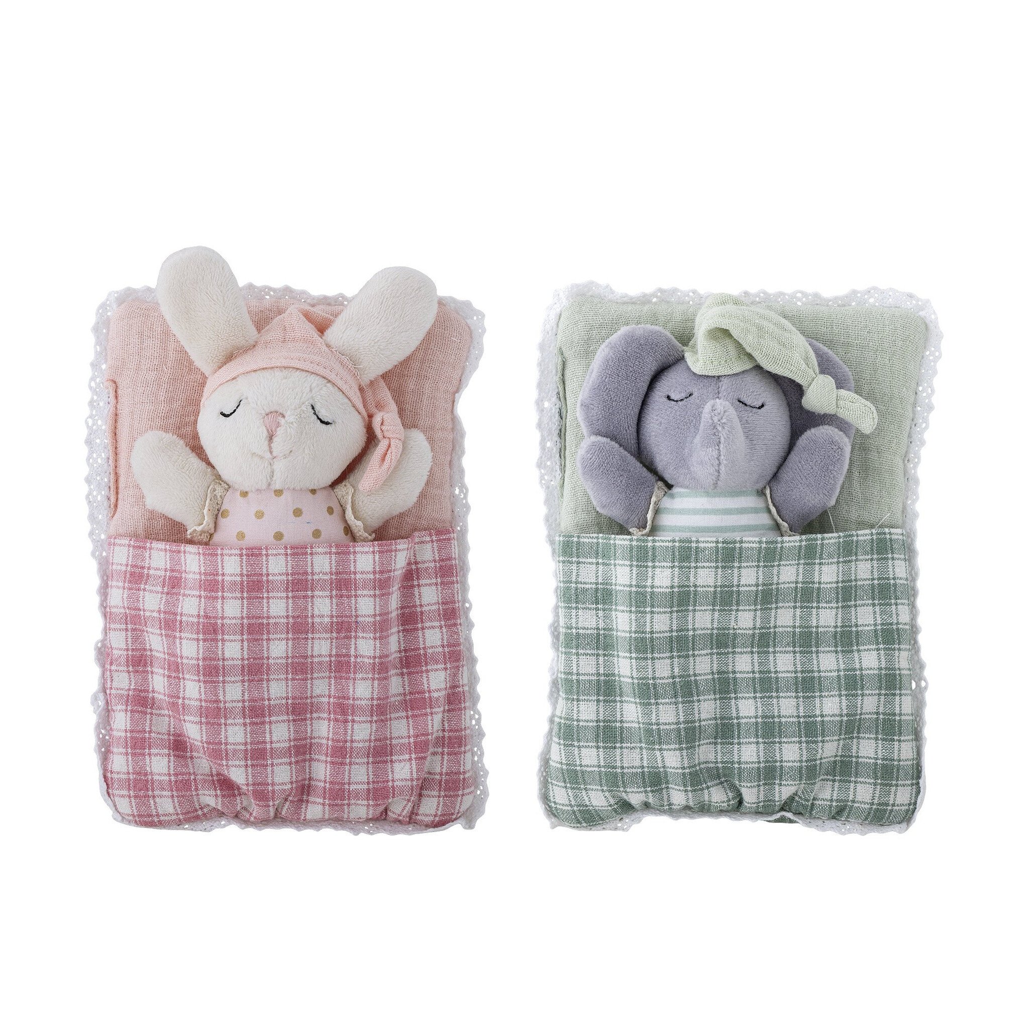 Bloomingville Mini Stoffpuppen Elie im Schlafsack