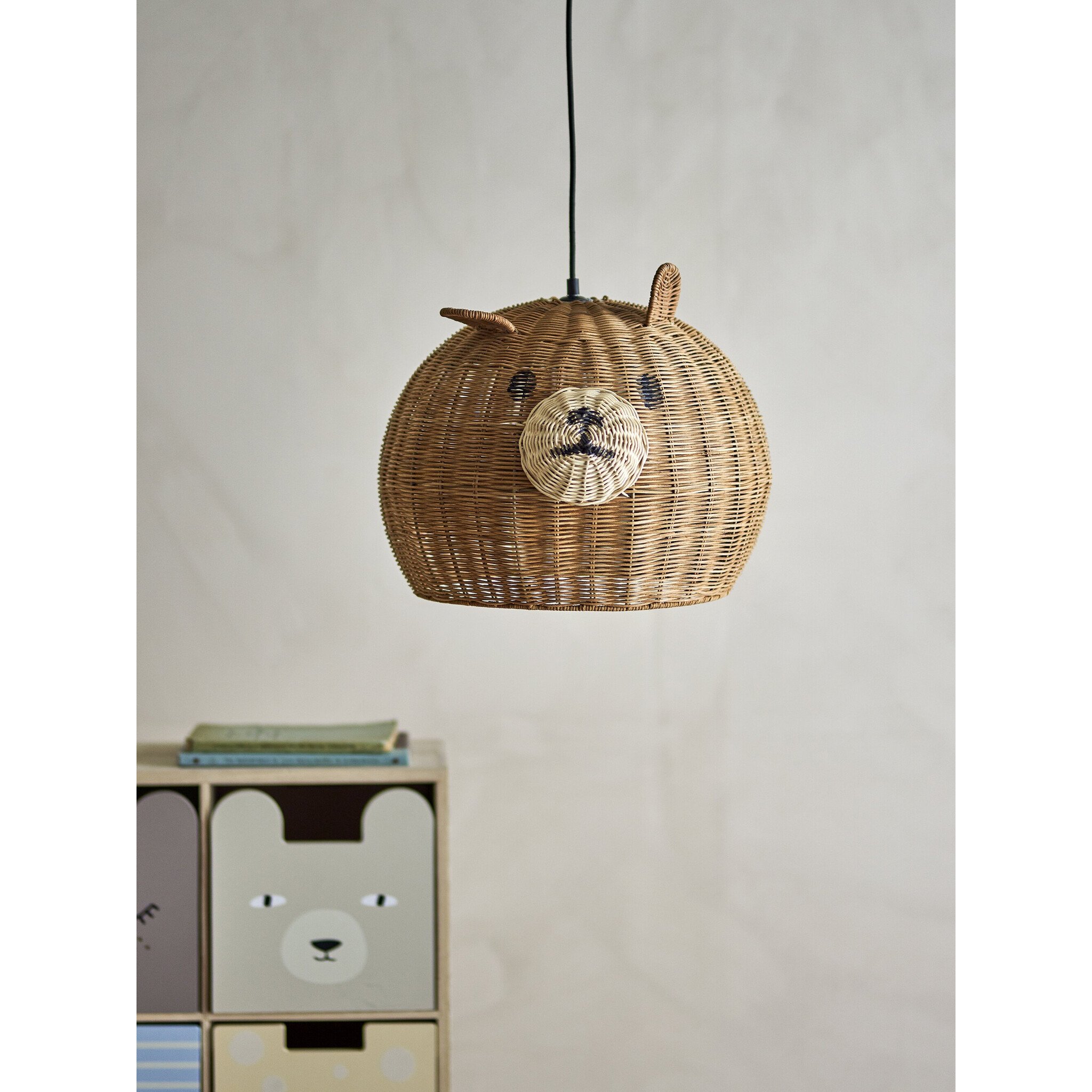 Bloomingville Mini Rattan-Lampenschirm Lilu Bär Natur