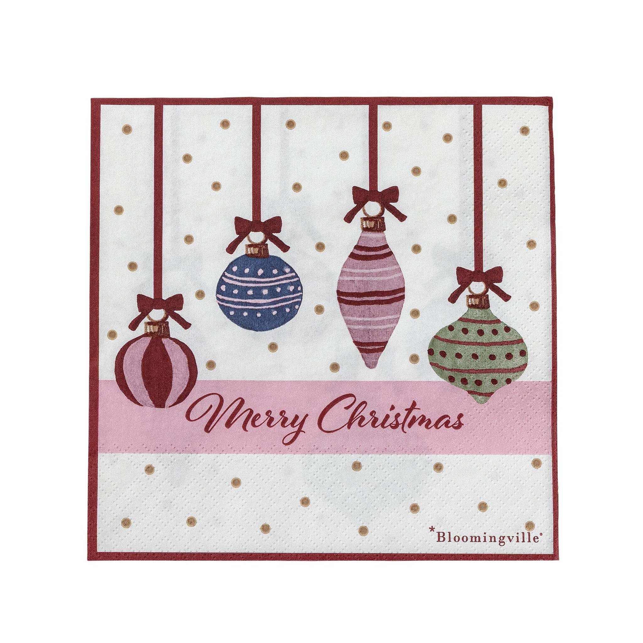 Ornamentia Weihnachtliche Papierservietten (20er-Set), bunt 
