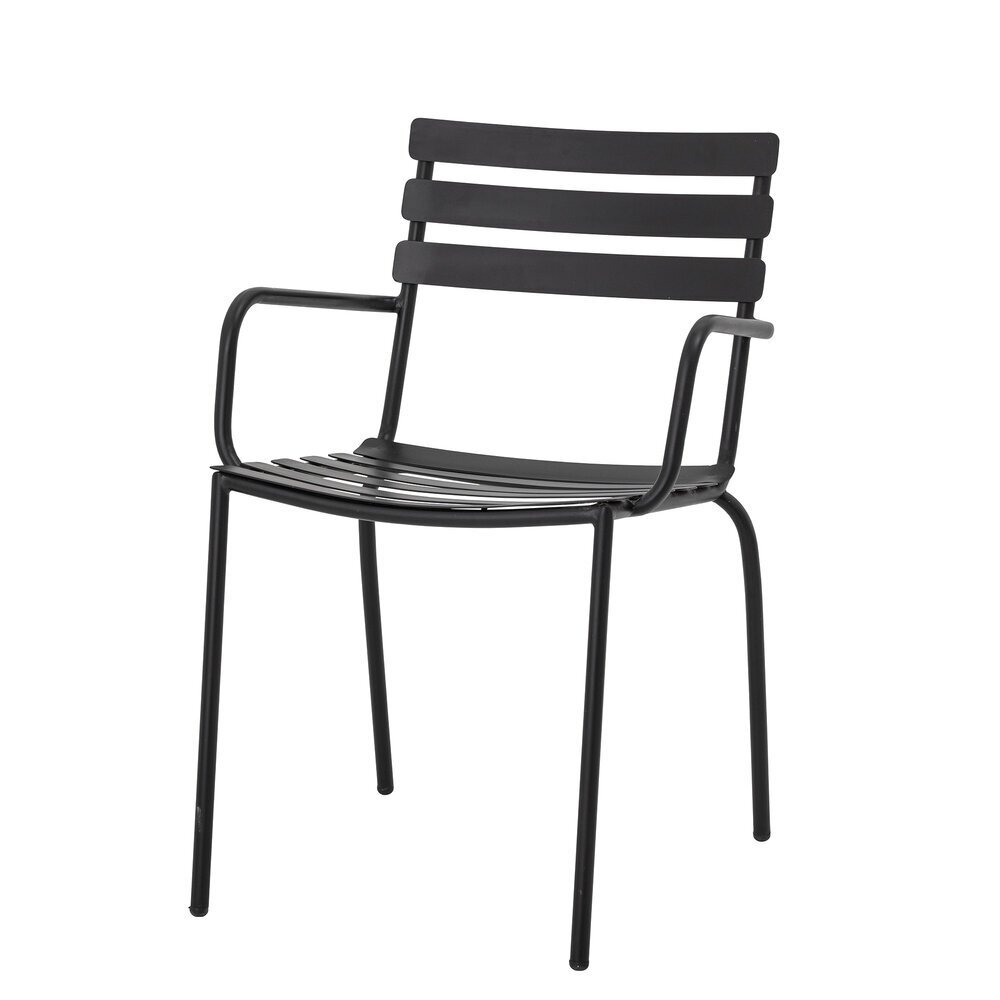 Outdoor Esszimmer Stuhl Monsi, schwarz 