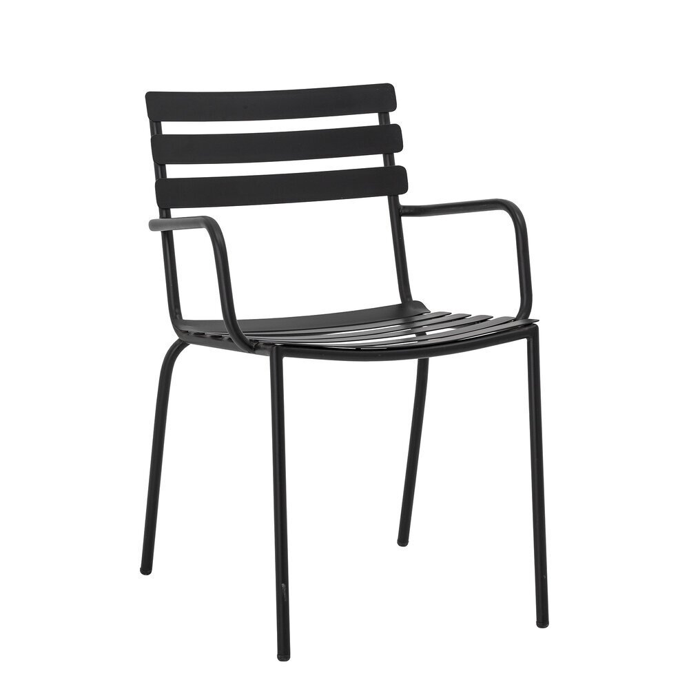 Outdoor Esszimmer Stuhl Monsi, schwarz 