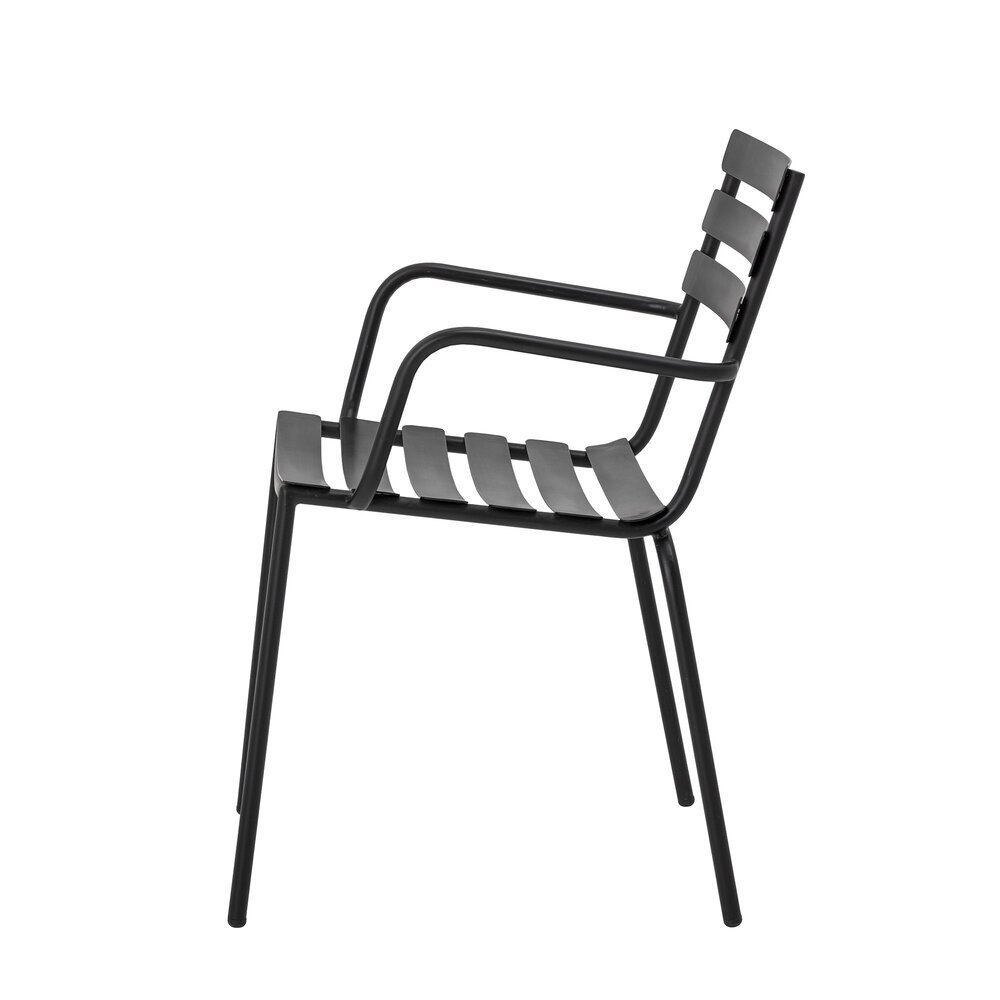 Outdoor Esszimmer Stuhl Monsi, schwarz 