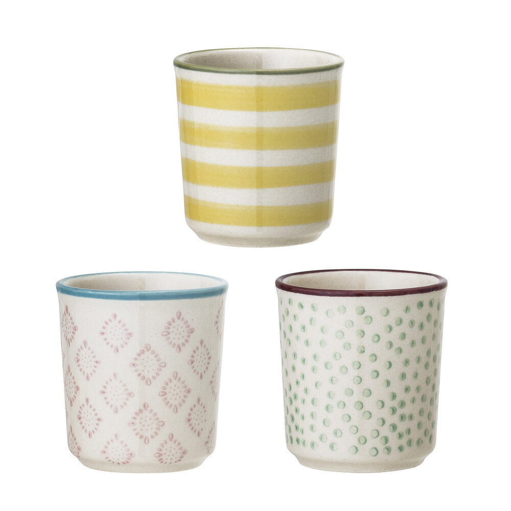 Patrizia Eierbecher 3er Set Steingut, diverse 