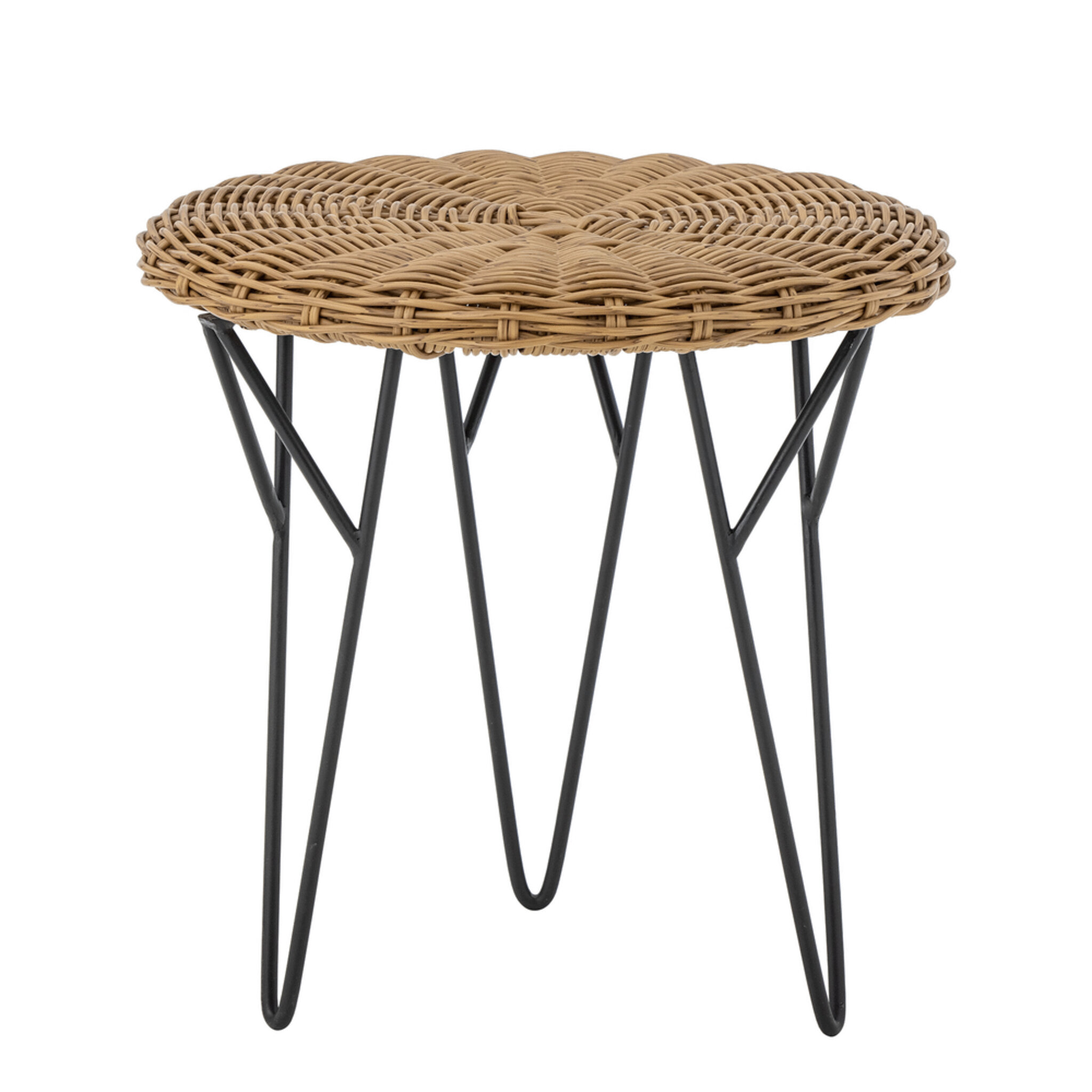 Roccas Couchtisch Polyrattan, braun 