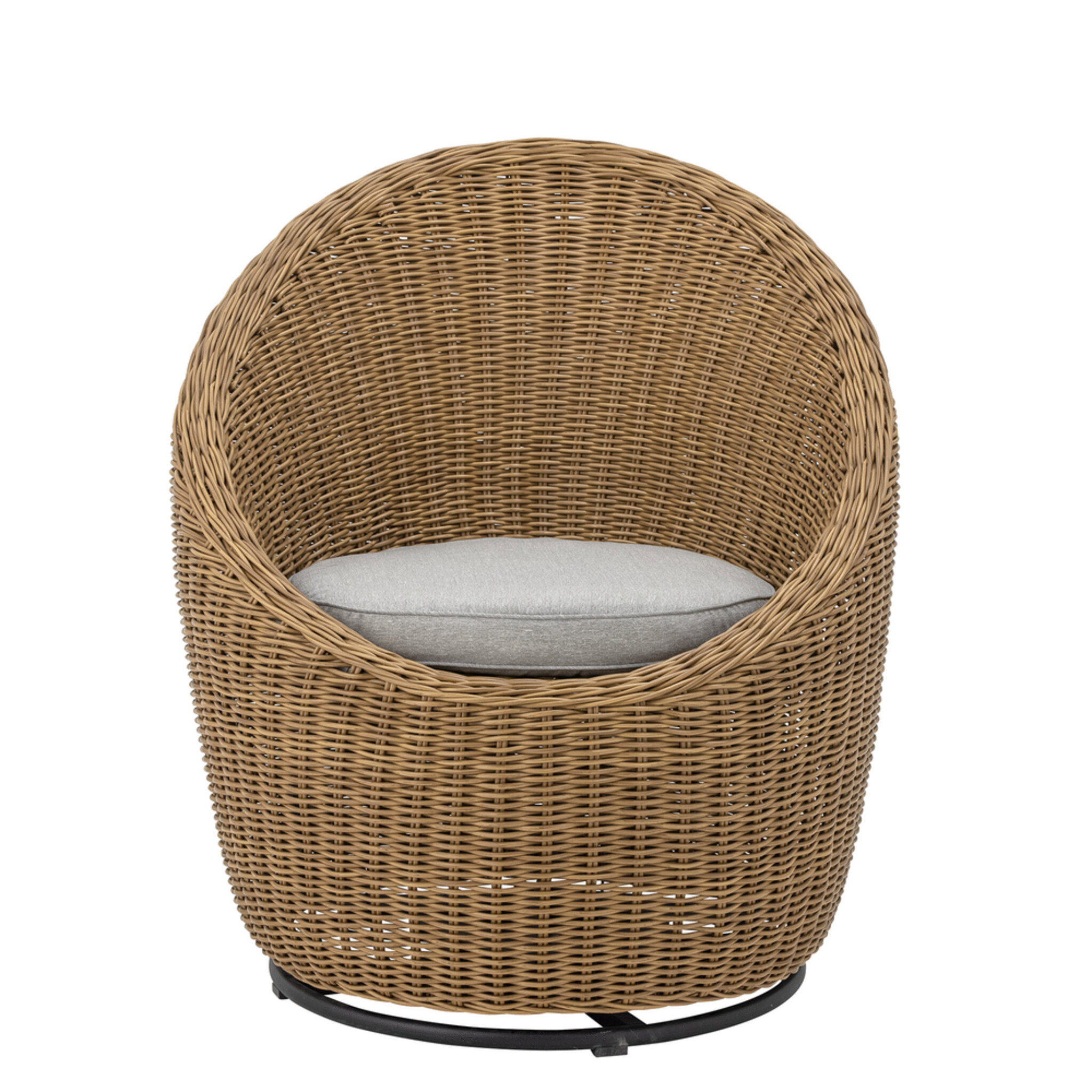 Roccas Loungesessel Polyrattan, braun 