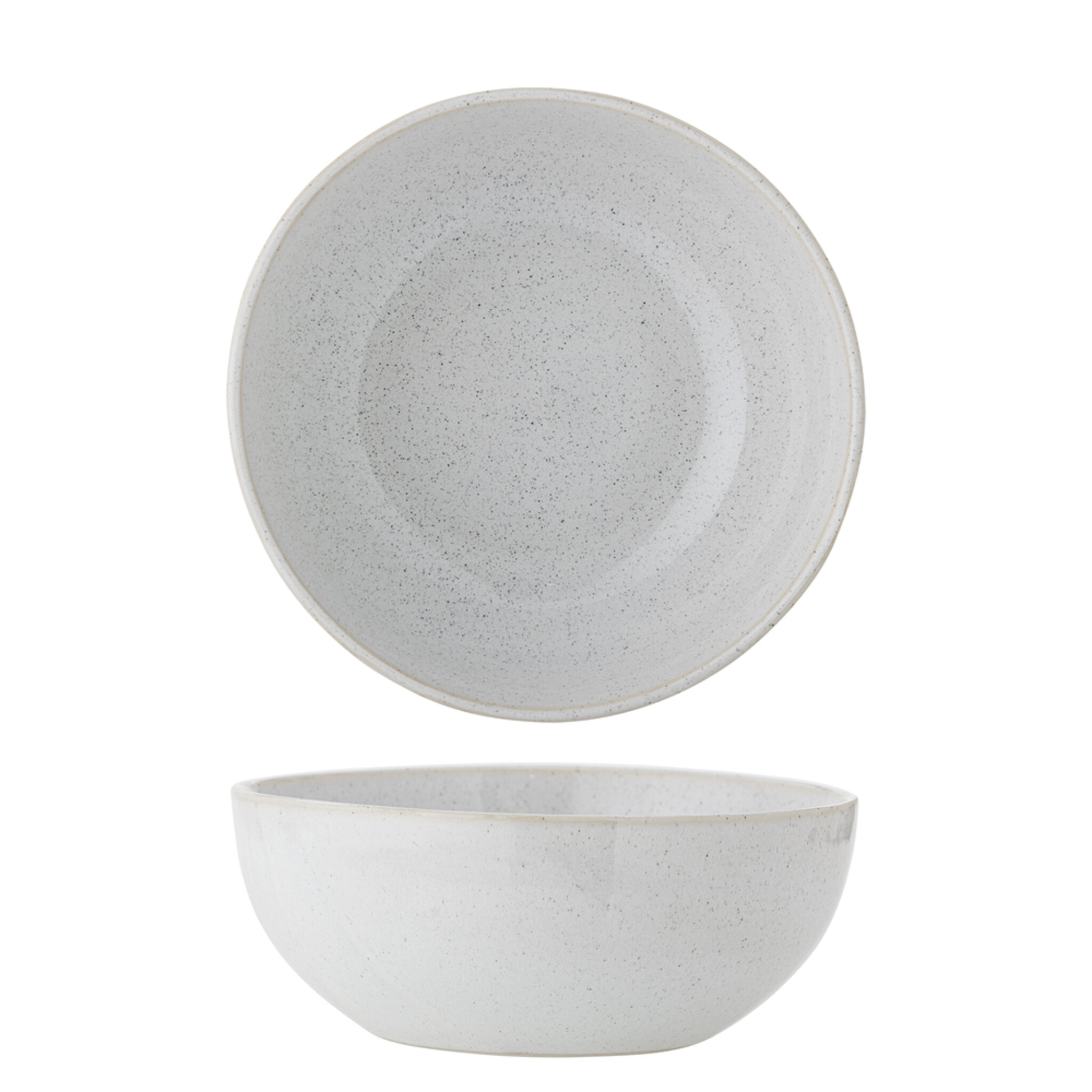 Schale aus Steingut Addison, weiss Ø 22,5xH9 cm, 1825 ml