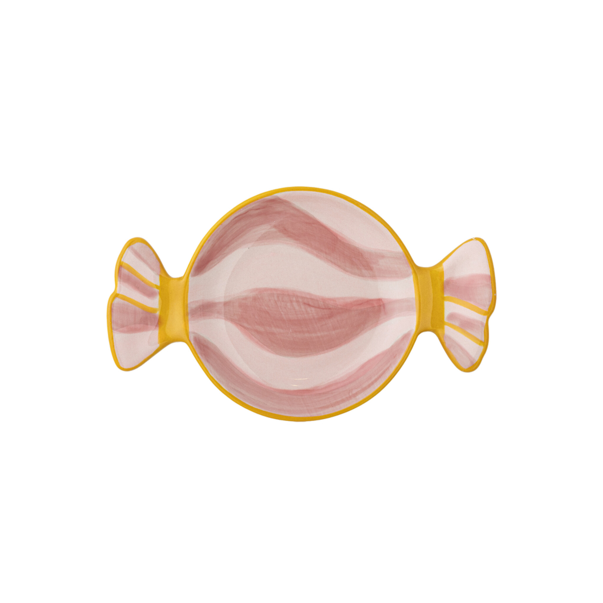 Servierplatte Caramella aus Steingut Rosa, rosa 