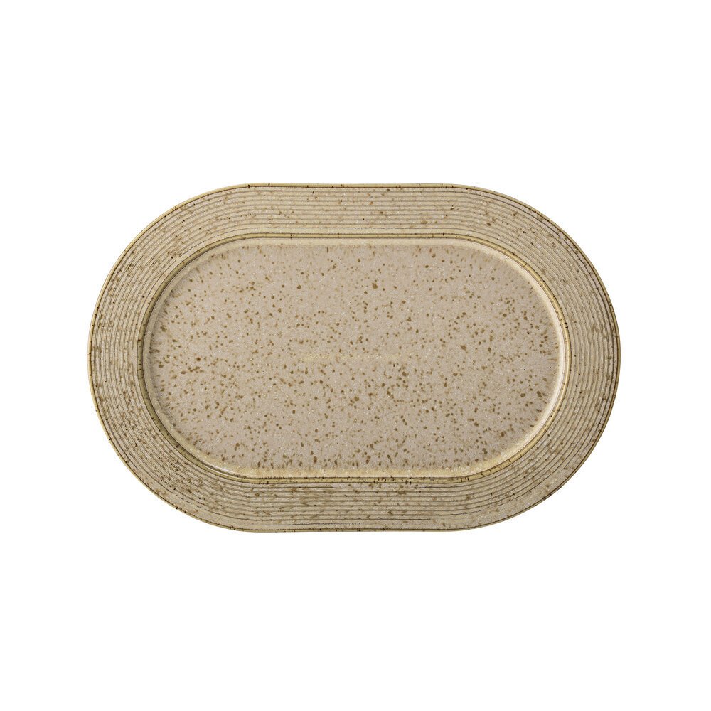 Servierteller Nugga, beige L24 x B16cm