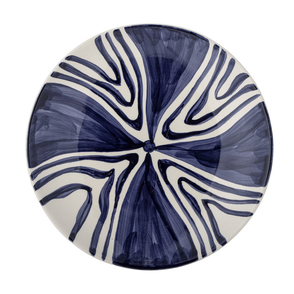 Shama Teller groß, Steingut, blau Ø 27 cm