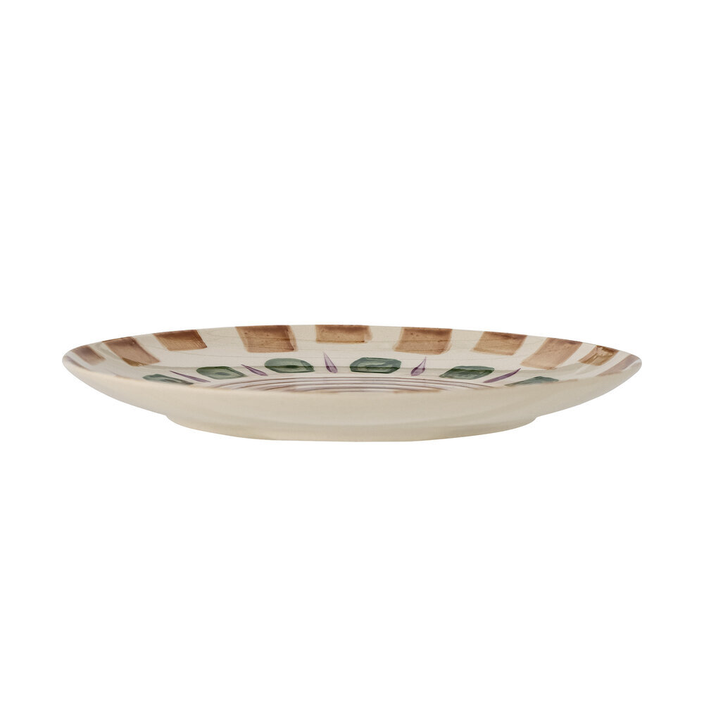 Shama Teller, Steingut, green Ø 20,5 cm