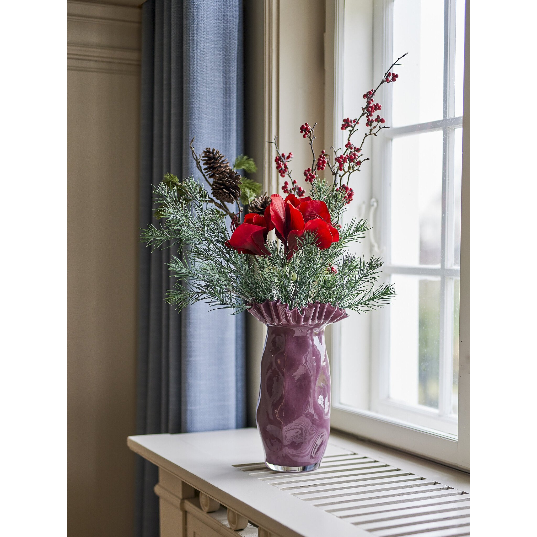 Sima Vase Violett aus Glas