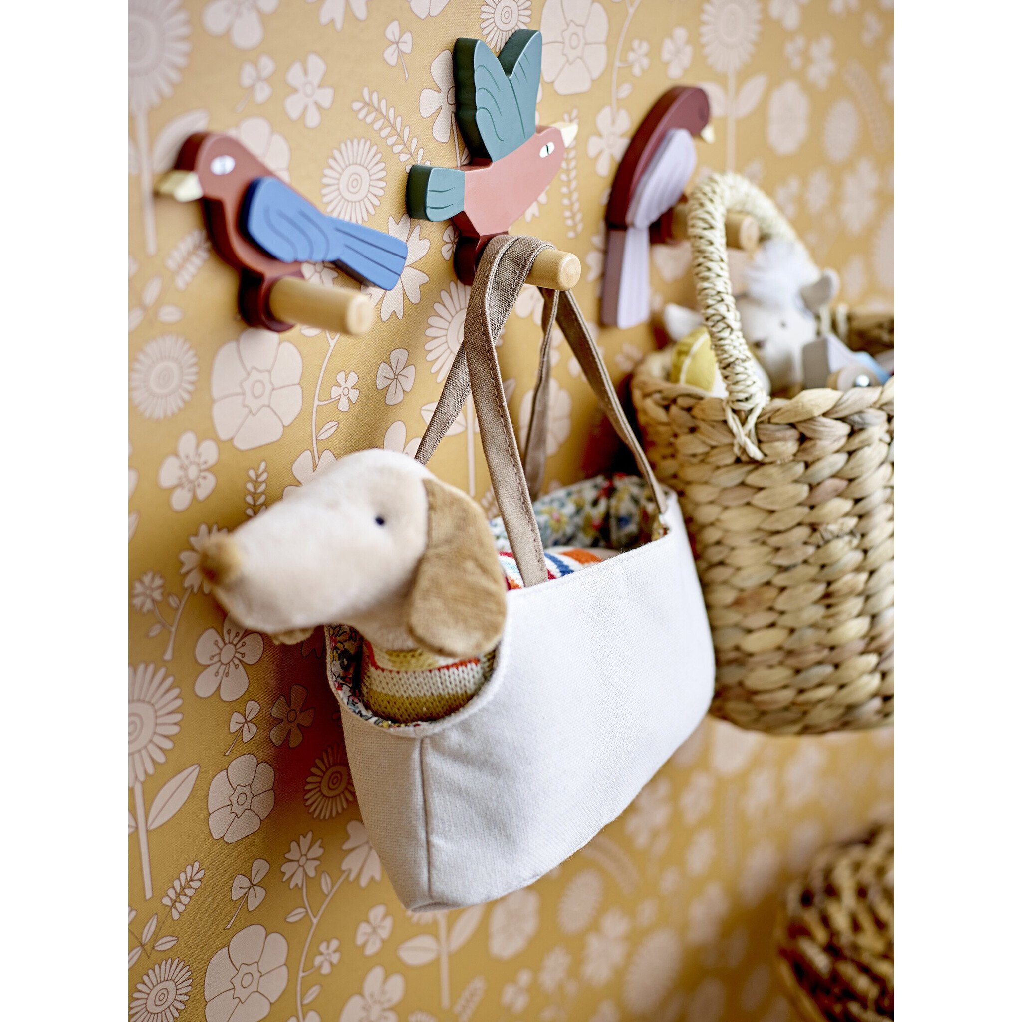 Bloomingville Mini Soft Toy Hund Hilena mit Tasche