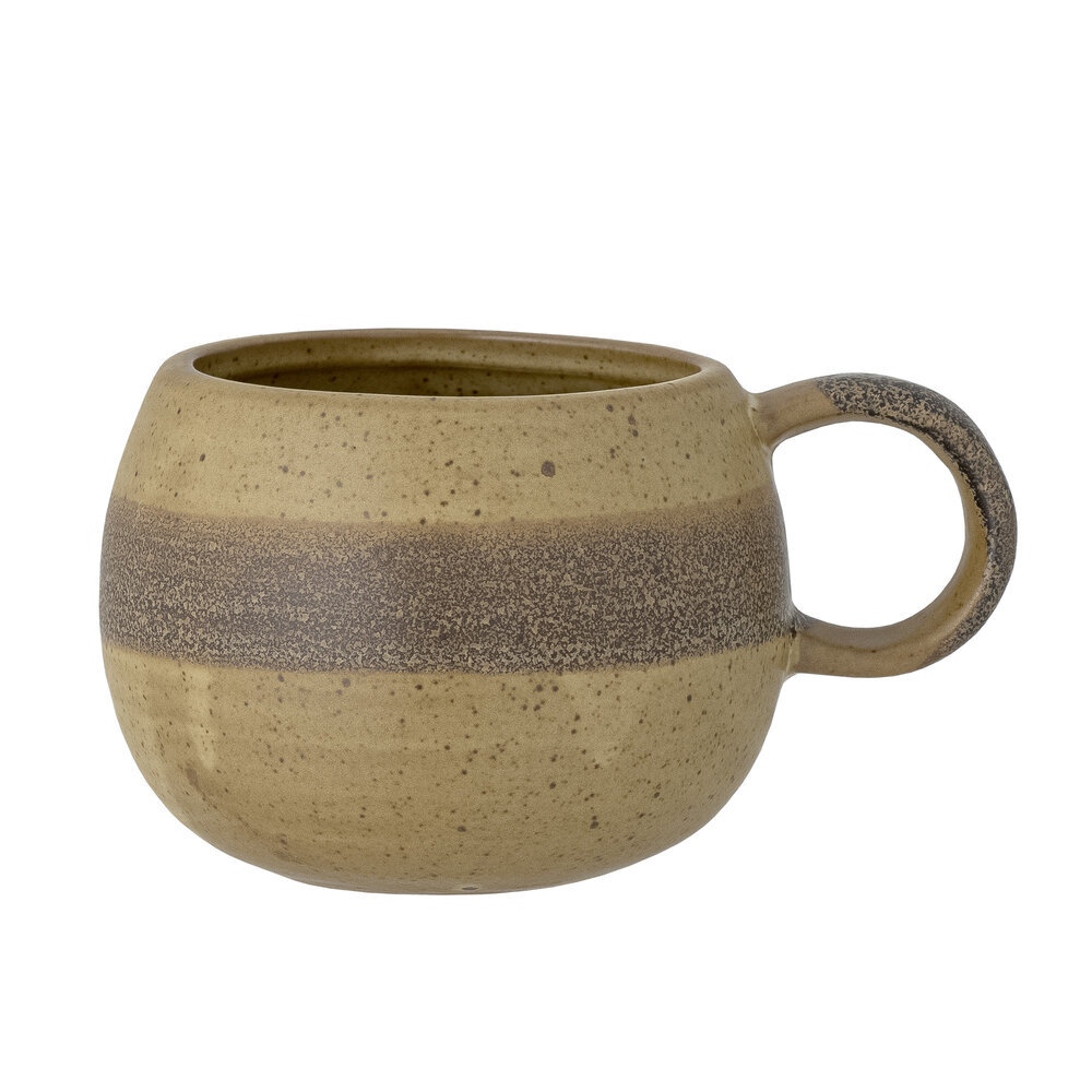 Solange große Tasse, Natur, Steingut, braun Ø 11 x H8,5 cm
