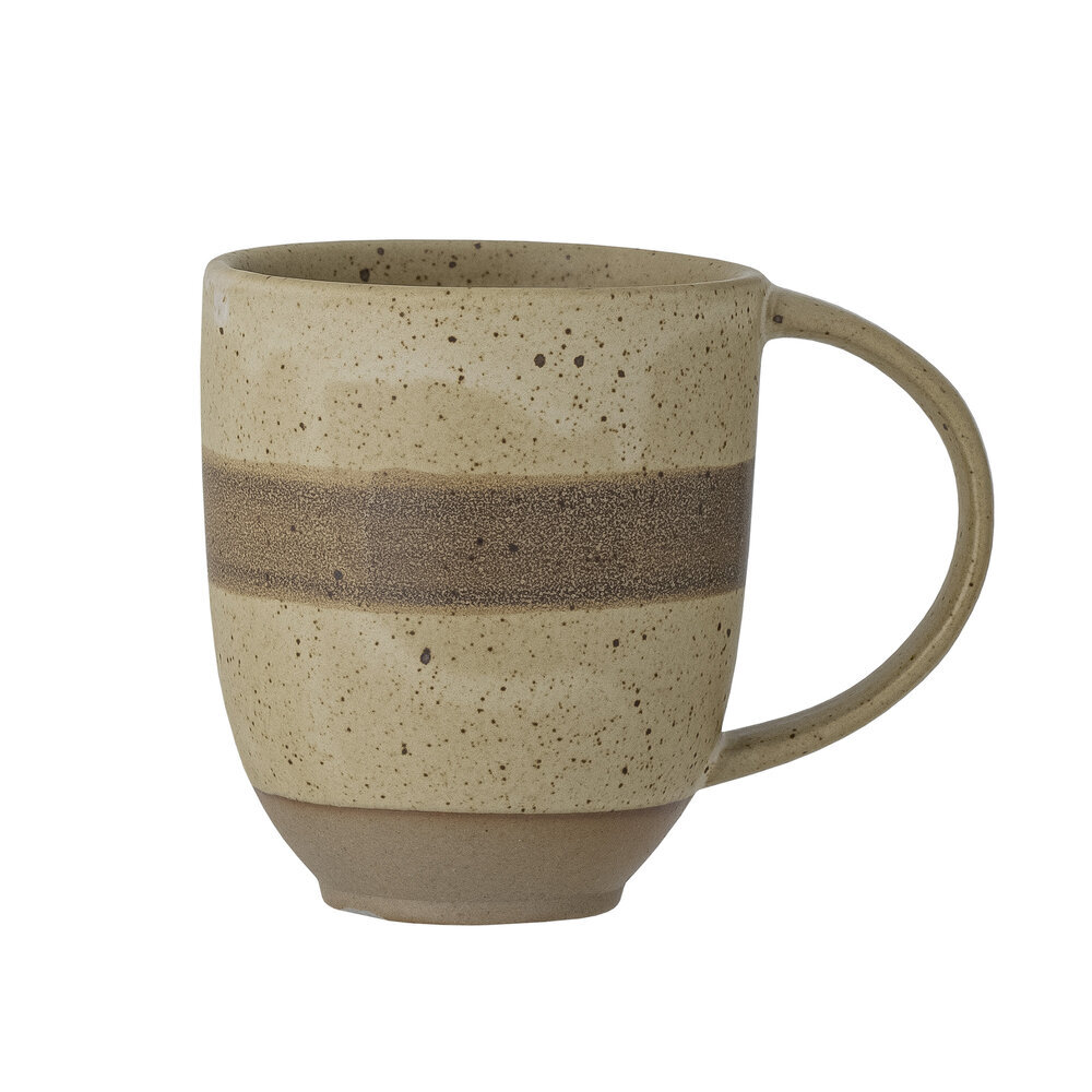 Solange kleine Tasse, Natur, Steingut, braun Ø 8 x H10 cm