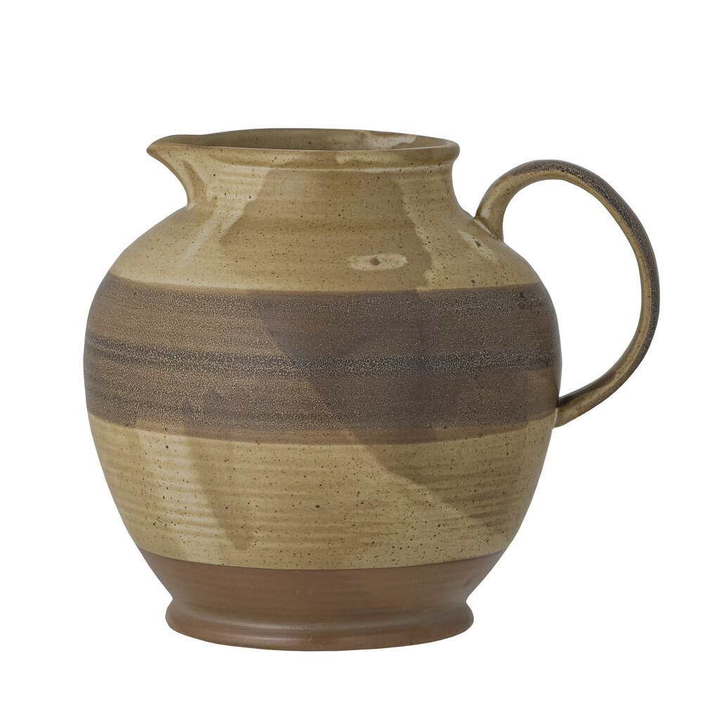 Solange Krug, Natur, Steingut, braun Ø 19,5 x L24 x H20 cm