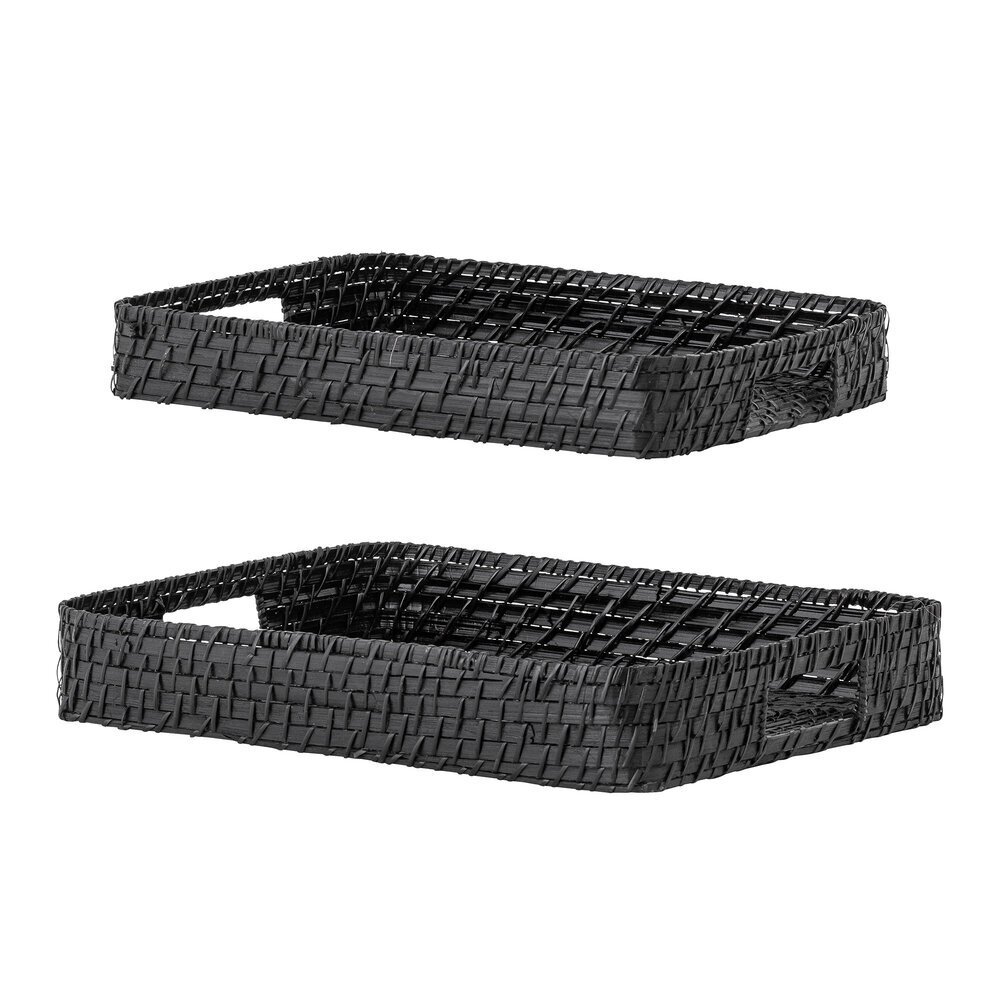 Tablett 2er Set Adnan, schwarz 
