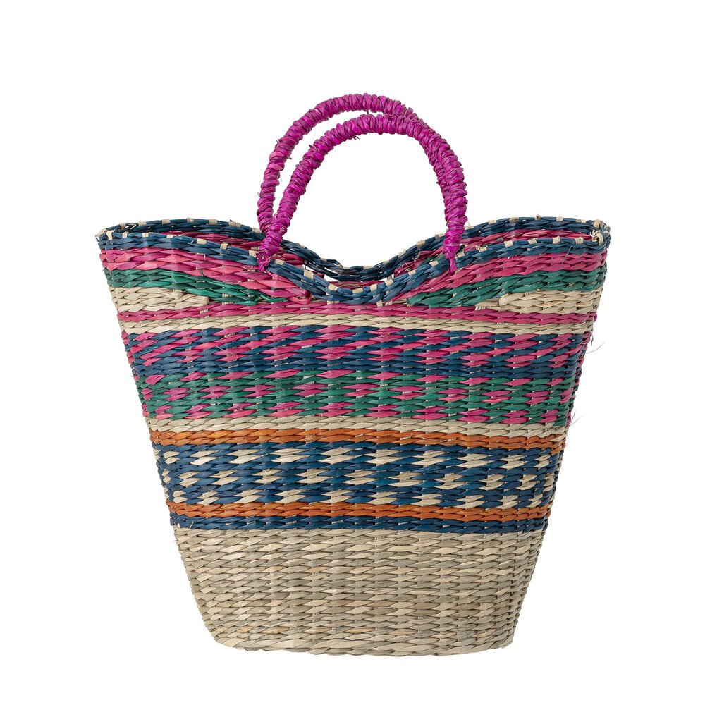 Tasche Gita aus Seegras, mehrfarbig 