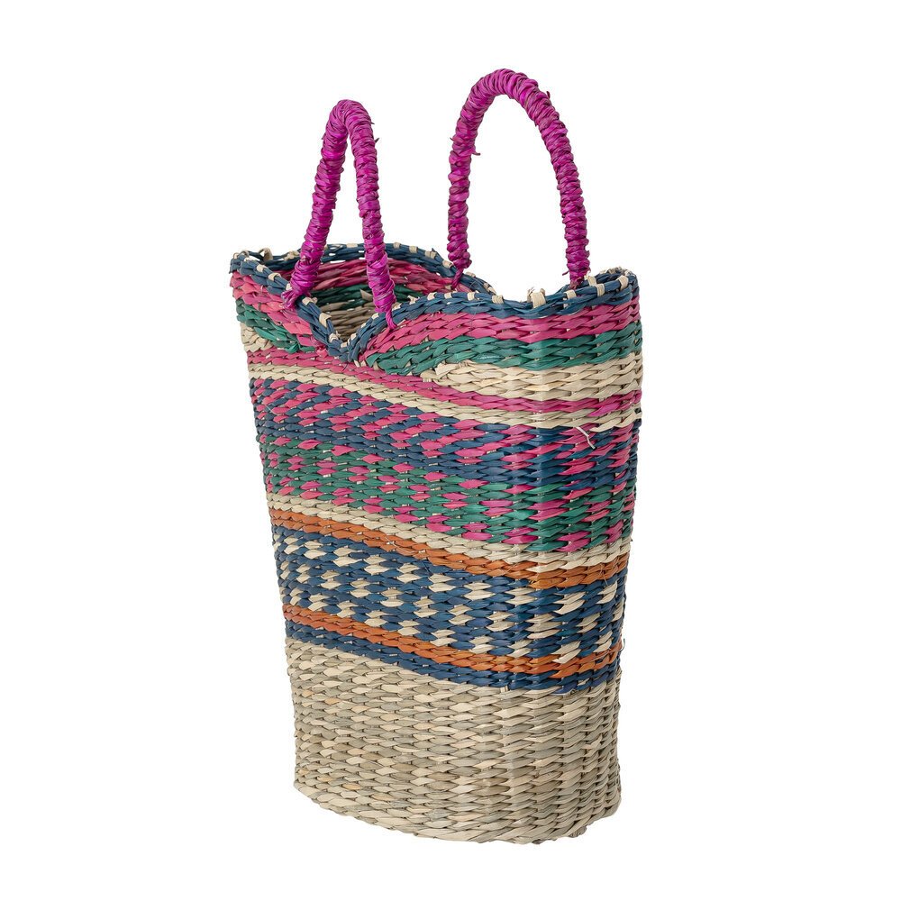 Tasche Gita aus Seegras, mehrfarbig 