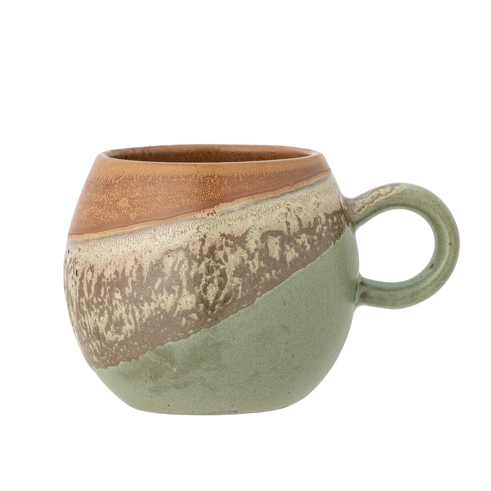 Tasse Paula aus Steingut, grün 