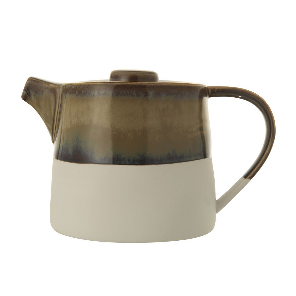 Teekanne Heather Steingut, braun 