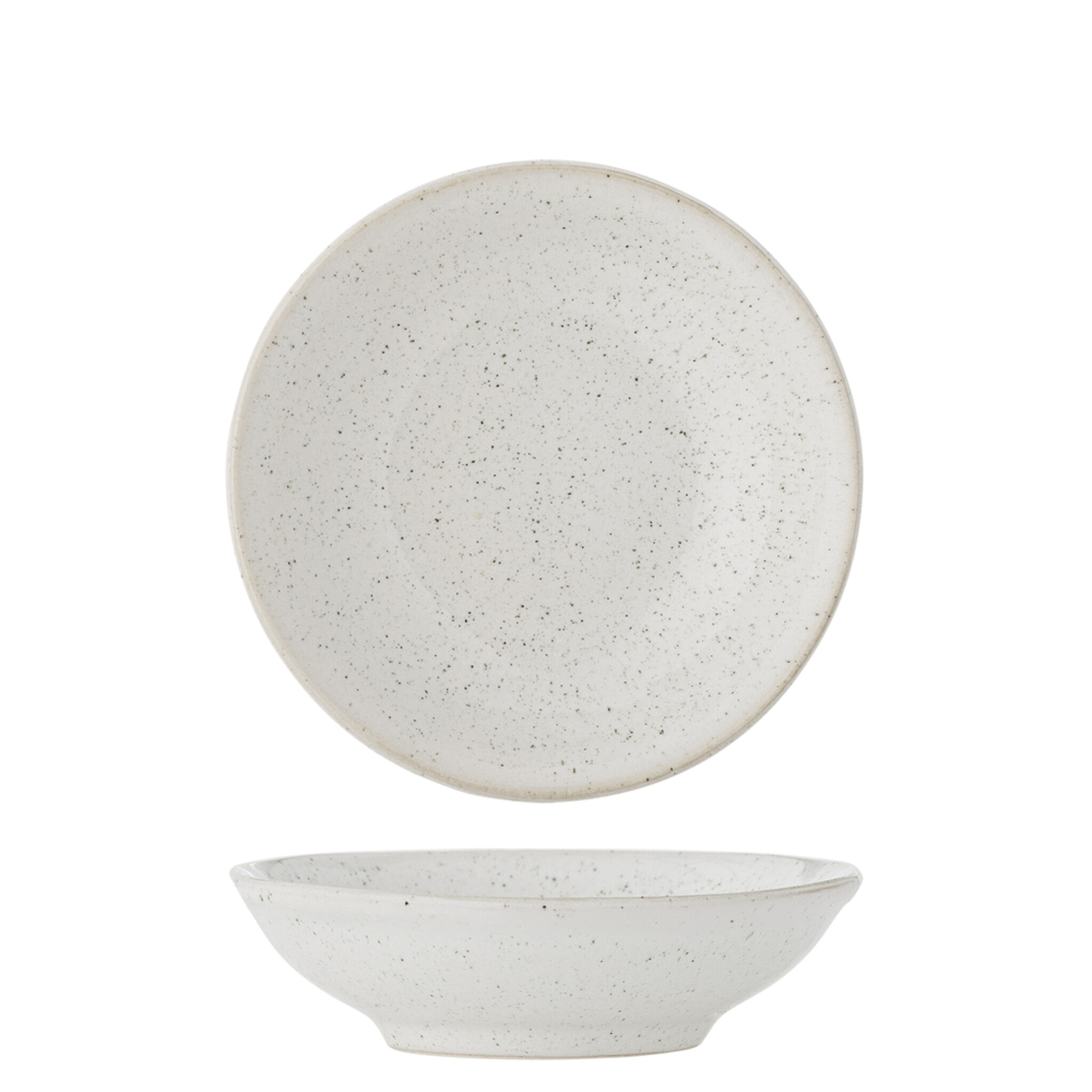 Teller aus Steingut Addison, weiss Ø 22xH3 cm