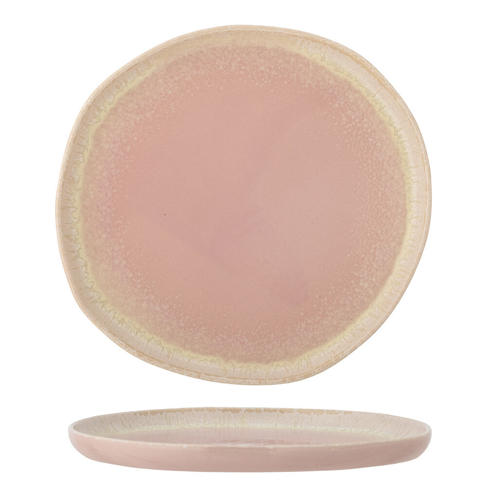 Teller Louisa in Rose aus Steingut, rose Ø 21 cm