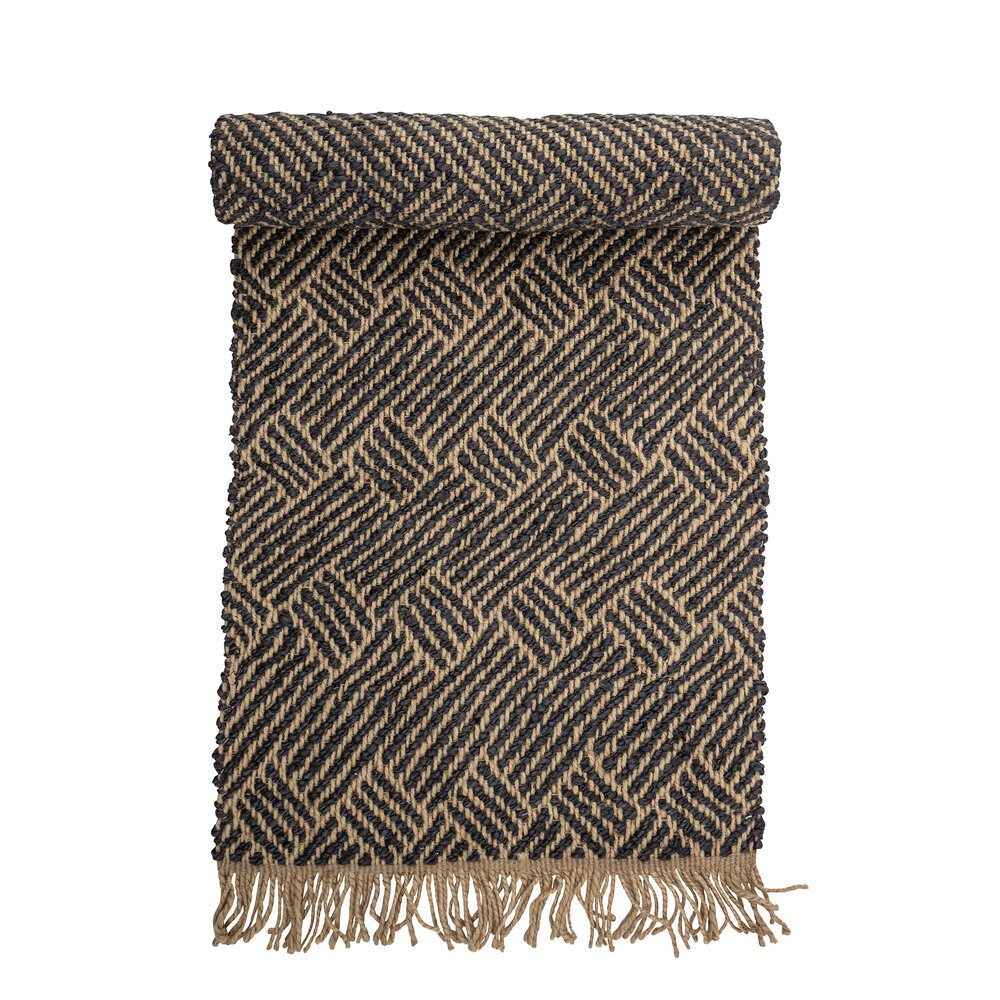 Teppich Aby aus Jute, grau 
