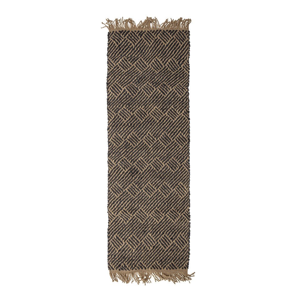 Teppich Aby aus Jute, grau 